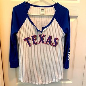 PINK Victoria’s Secret Texas Rangers Tee size Medium